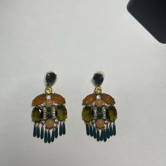 J. Crew Jewelry - J Crew Elegant Multicolor Dangle Earrings
